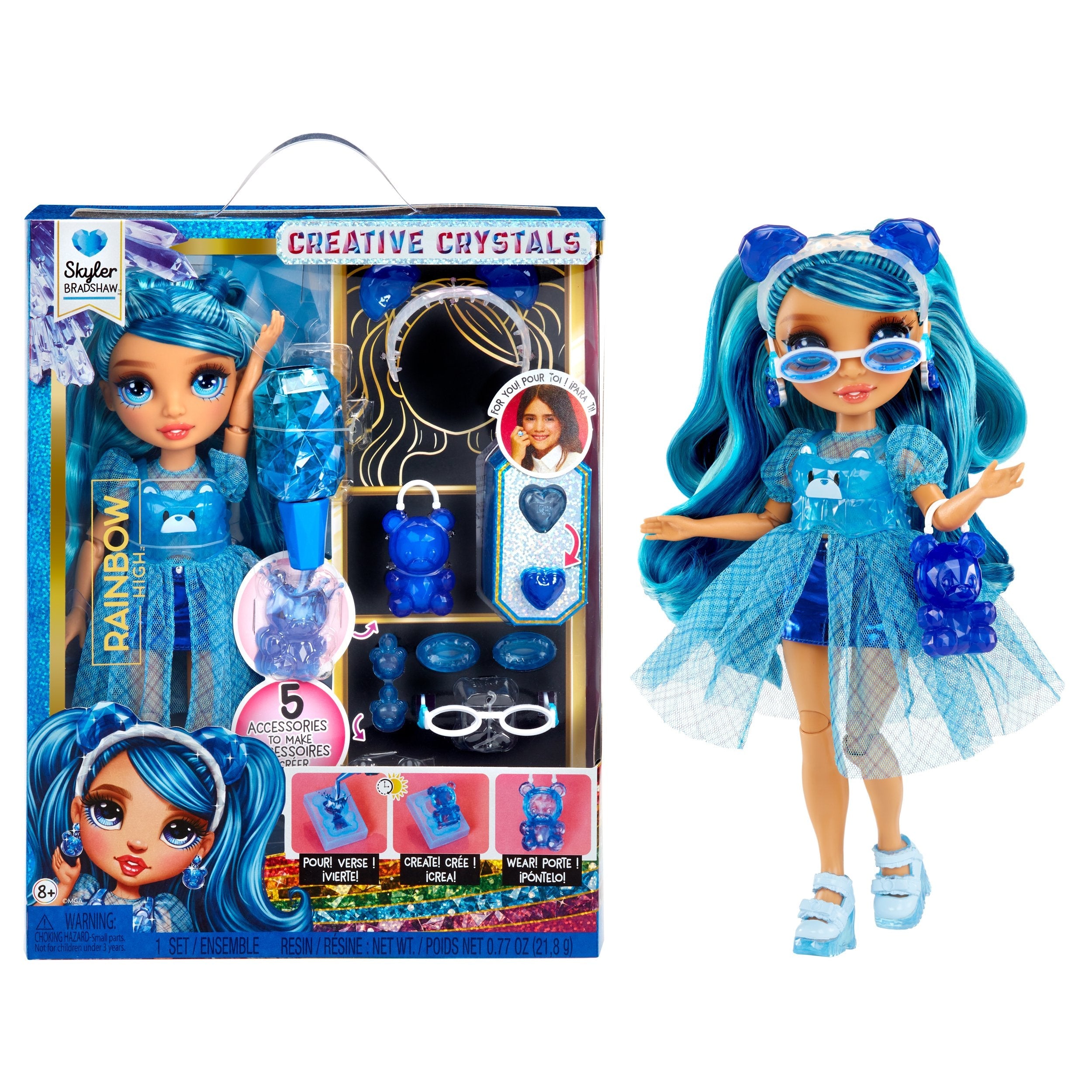 EAN 0035051121374 - Rainbow High Creative Crystals Fashion Doll- Skyler imagen 2