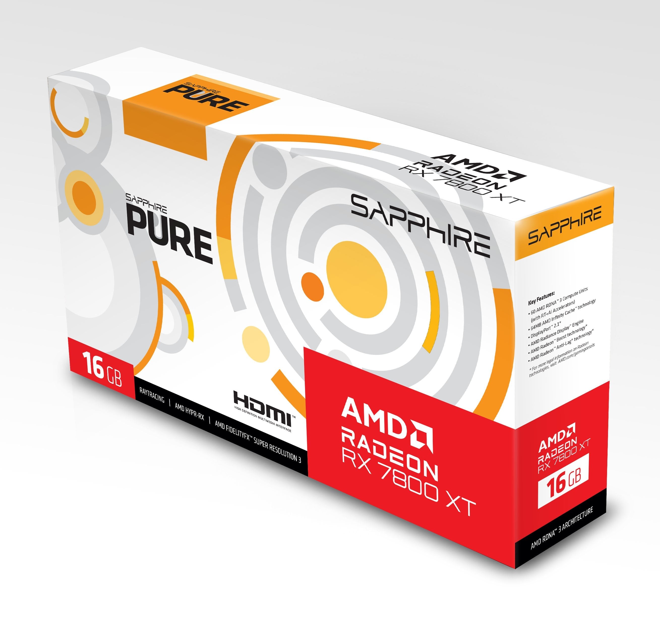 EAN 4895106294455 - Sapphire PURE Radeon RX 7800 XT AMD 16 GB GDDR6 imagen 6