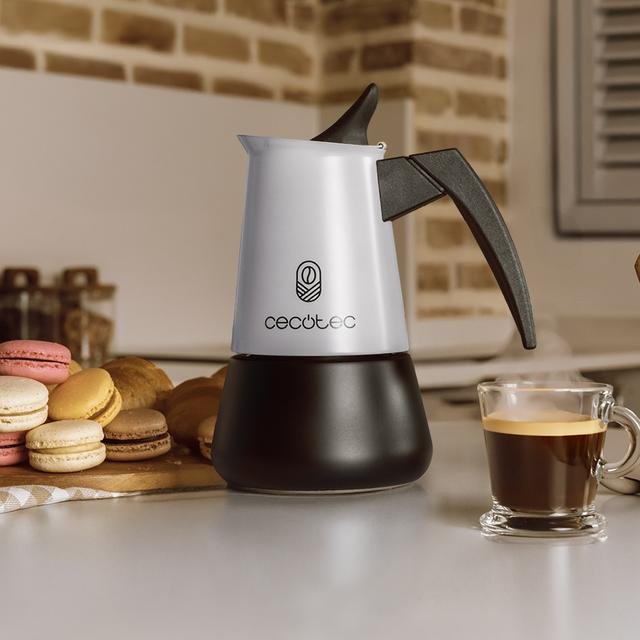 Cafetera Cecotec Piccolina 600 Azul Claro/Negro, 300 Ml I 6 Tazas 8435484001090.0