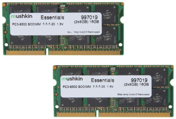 EAN 0846651016423 - Mushkin SO-DIMM 16GB DDR3 Essentials módulo de memoria 2 x 8 GB 204-pin SO-DIMM imagen 1