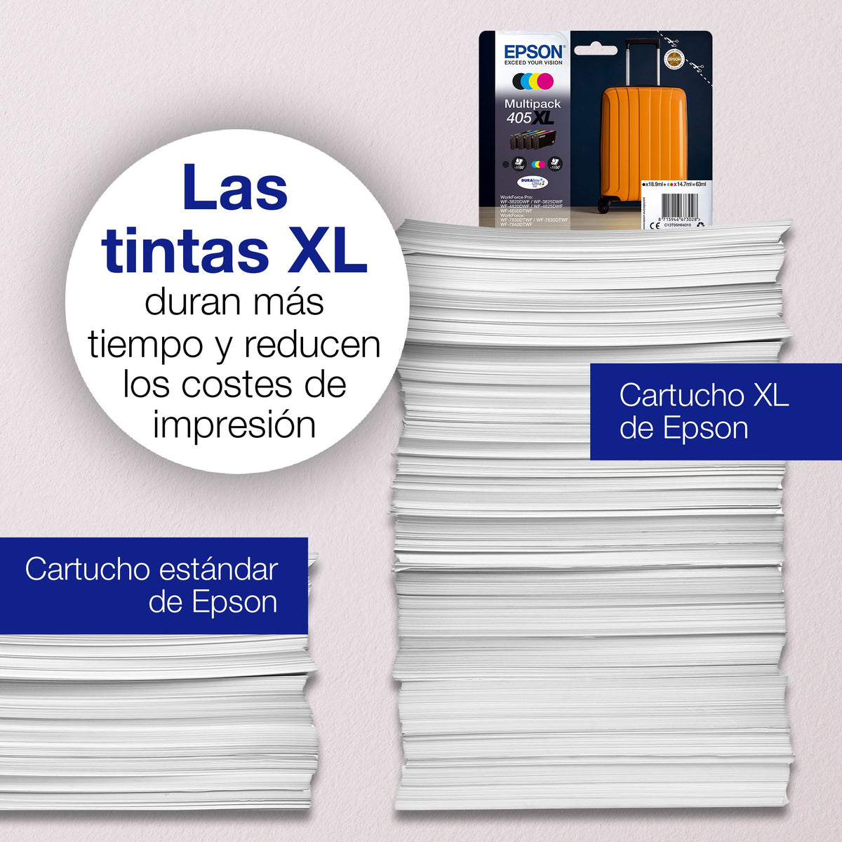 EAN 8715946672229 - Epson 405XL DURABrite Ultra Ink cartucho de tinta 1 pieza(s) Original High (L) Yield Amarillo imagen 3