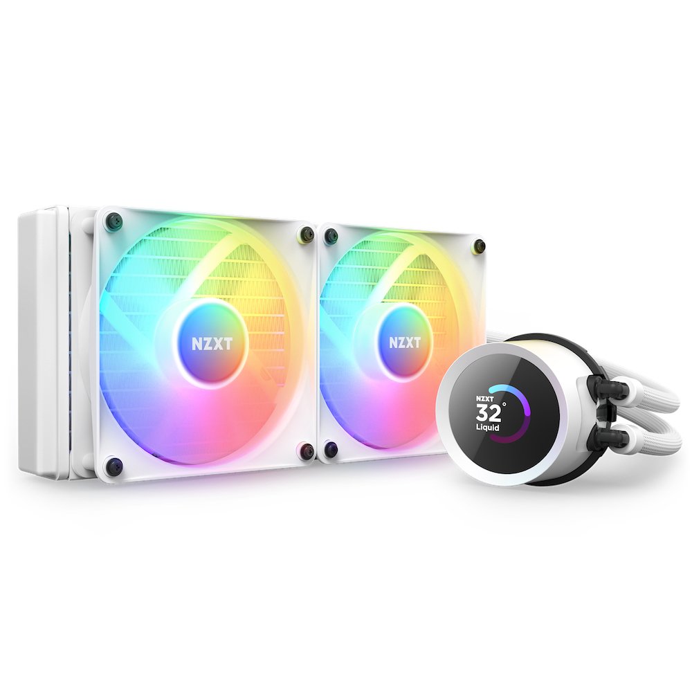 EAN 5056547202655 - NZXT Kraken 240 RGB Procesador Sistema de refrigeración líquida todo en uno 12 cm Blanco 1 pieza(s) imagen 1