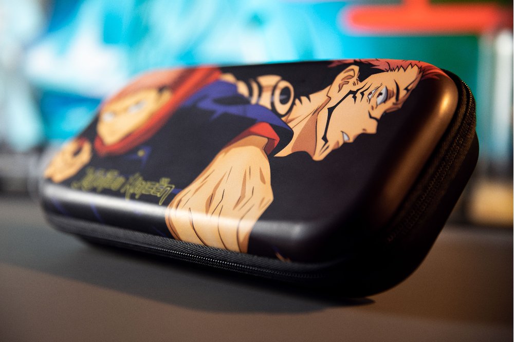 Funda Konix Switch Jujutsu Kaisen Compatible Con Switch Y Version Lite Red Para Amacenaje Color Negra