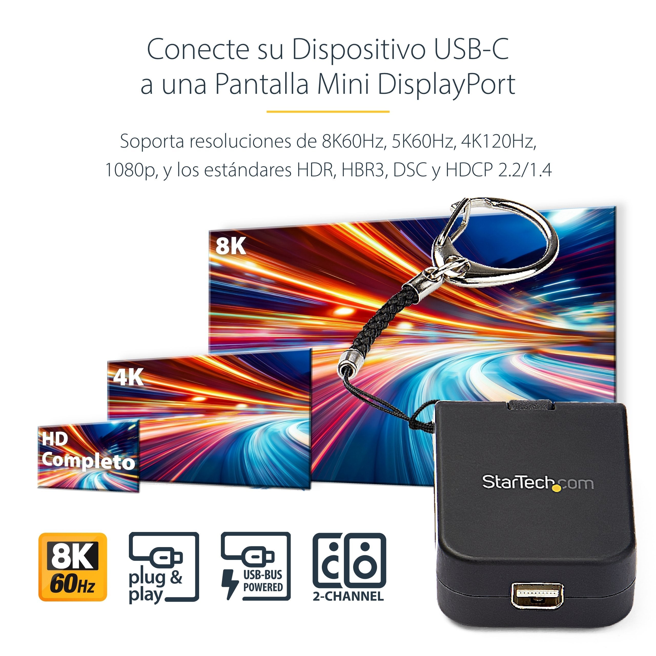 EAN 0065030884495 - StarTech.com CDP2MDPFC Adaptador gráfico USB 7680 x 4320 Pixeles Negro imagen 9