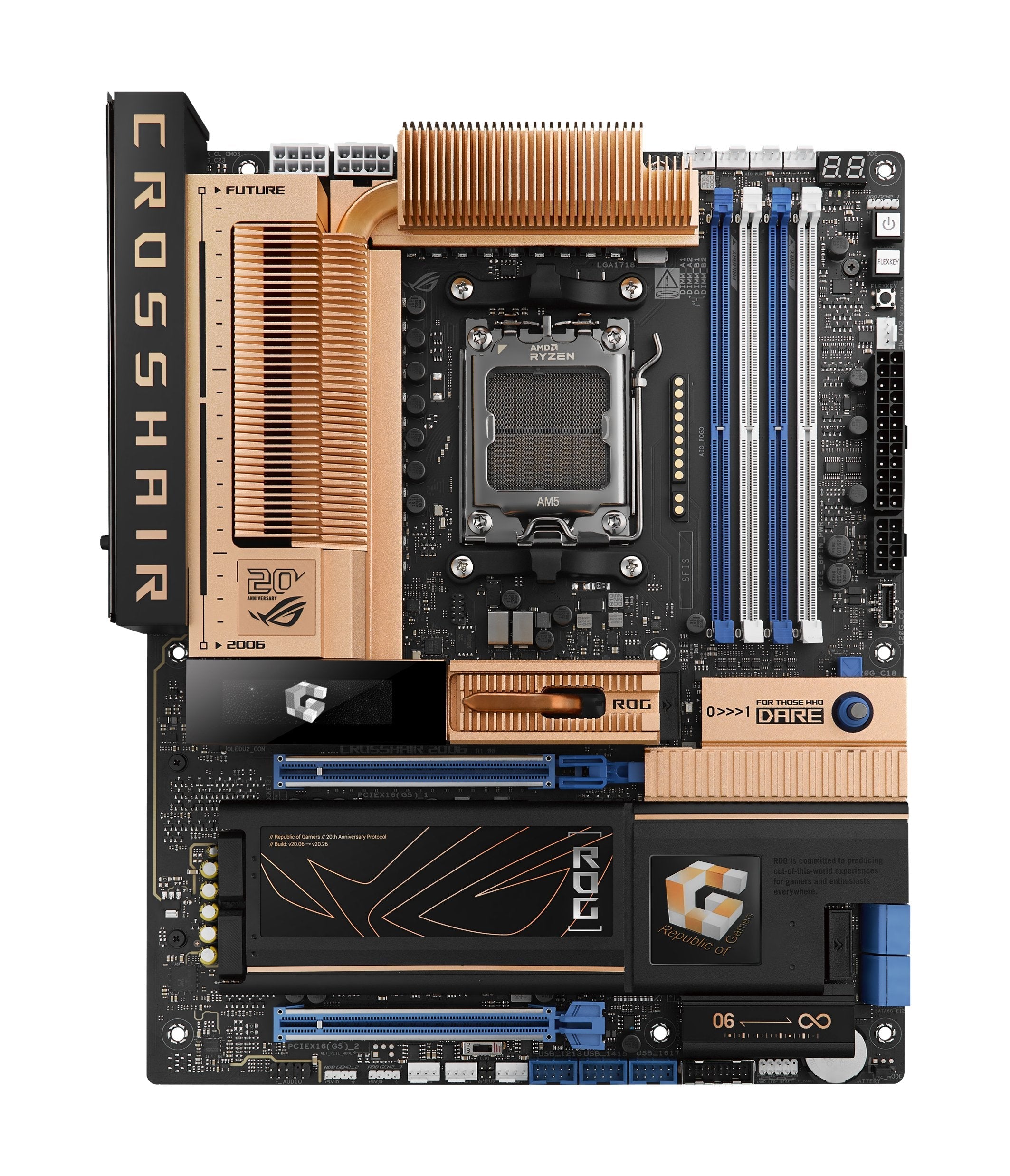Asus Asus X870e Rog Crosshair 2006 (Negro/Bronze) 90mb1pp0-M0eay0