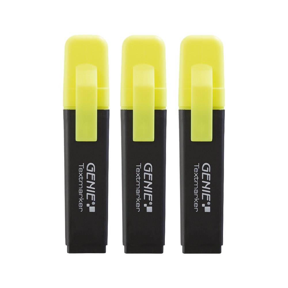 Iluminador Genie Amarillo 3 Piezas.