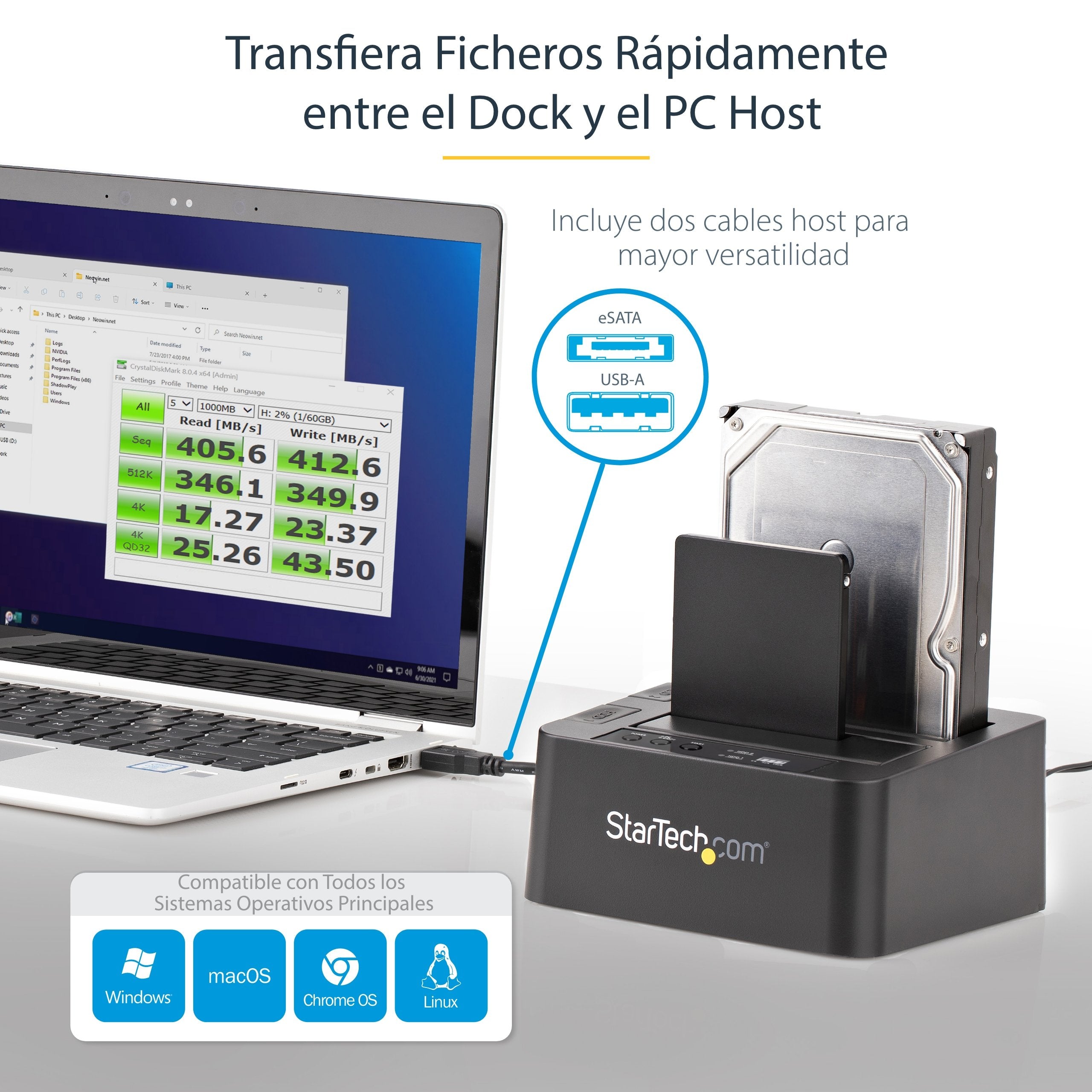 EAN 0065030855884 - StarTech.com SDOCK2U33RE duplicador de datos y soporte Duplicador de HDD/ SSD (discos duros/unidades de e imagen 8