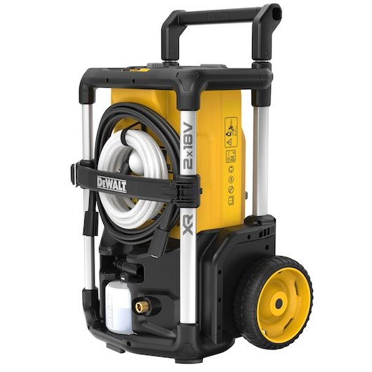 Hidrolimpiadora De Alta Presión Inalámbrica Dewalt Dcmpw1600n-Xj Negra/Amarilla, Versión Básica, 2x 18v, Sin Batería Ni Cargador Dcmpw1600n-Xj