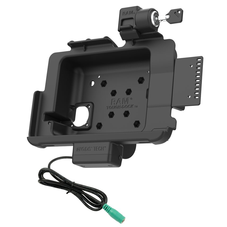 Unpkd Ram Power Only Keyed Locking Cradle For Zebra Et40/45 10 With Zebra Exoskeleton