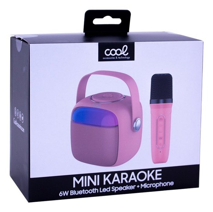 Altavoz Karaoke Cool Mini Karaoke 6w Rosa