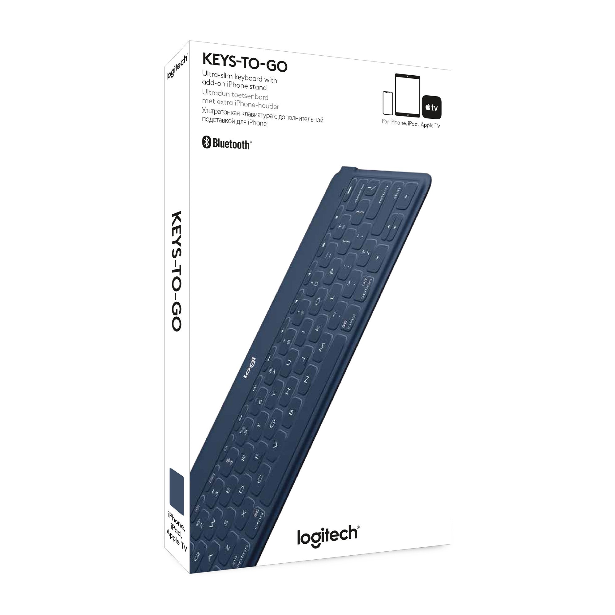 Teclado Español Logitech Keys-To-Go Azul Bluetooth 920-010044