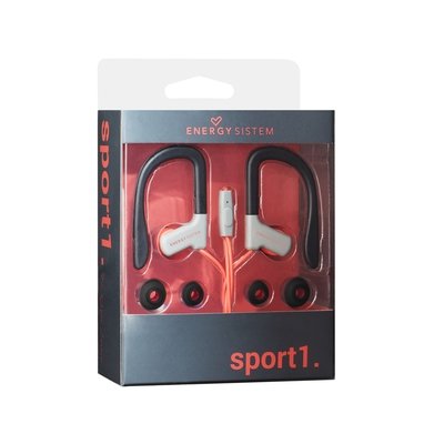 Energyauricular Earphones Sport 1 Microfono Red 429349