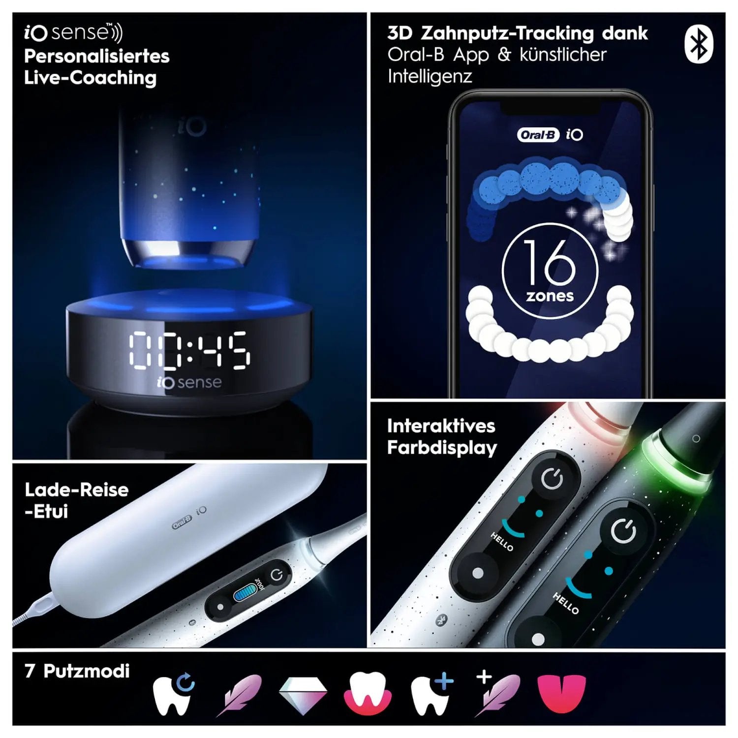 EAN 8006540812068 - Oral-B iO iO10 Adulto Cepillo dental giratorio Negro imagen 8