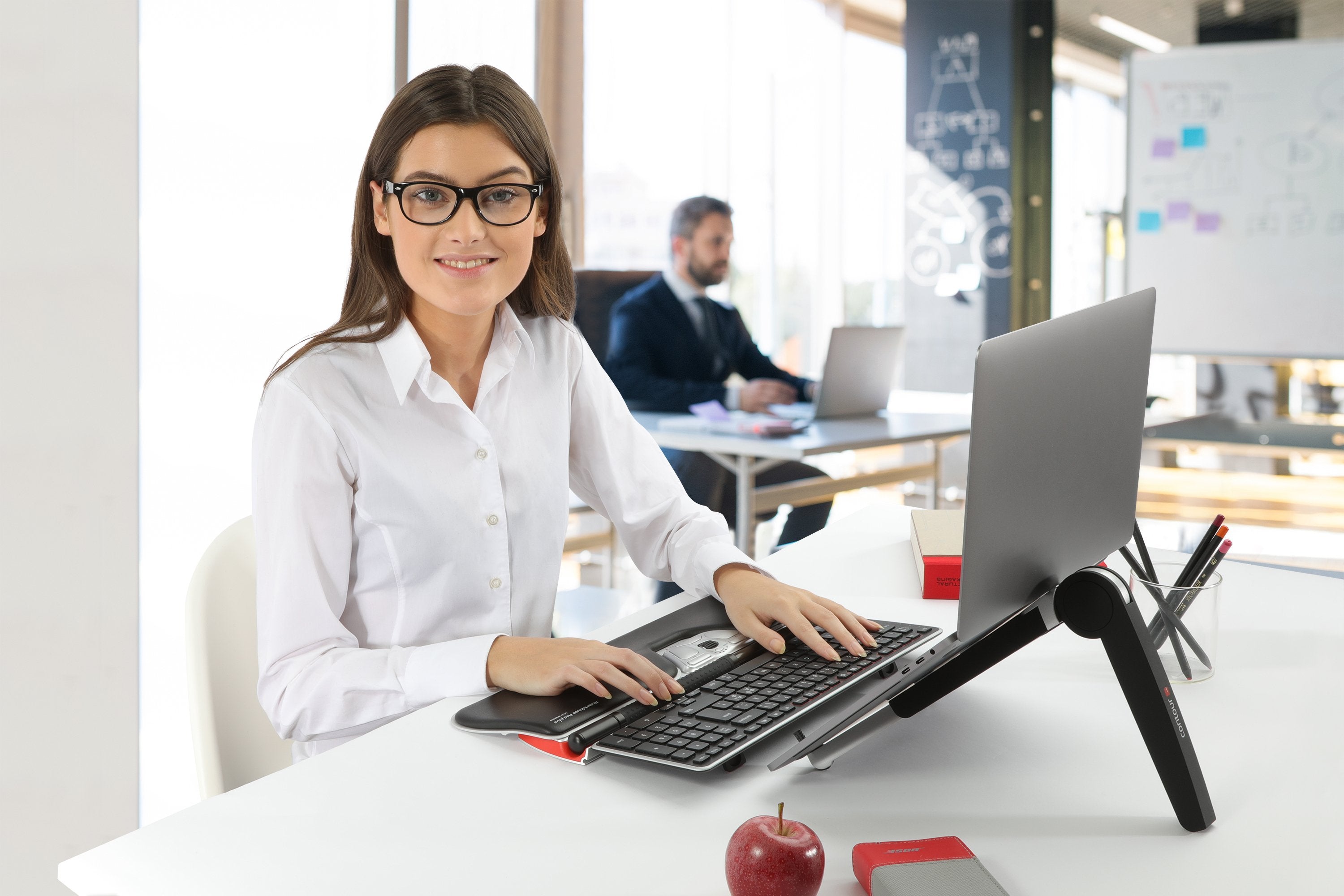 EAN 0743870004319 - Contour Design RollerMouse Red Plus WL Travel Kit teclado Ratón incluido Oficina RF inalámbrico Negro imagen 3