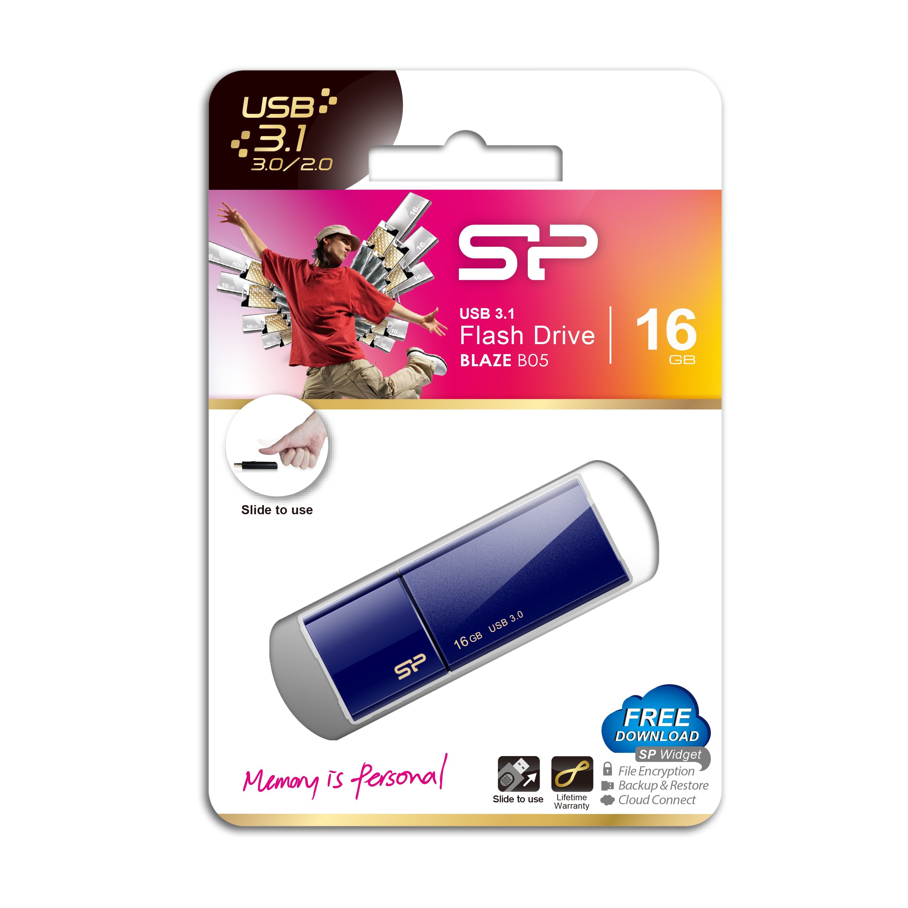 EAN 4712702632422 - Silicon Power Blaze B05 unidad flash USB 16 GB USB tipo A 3.2 Gen 1 (3.1 Gen 1) Azul imagen 9