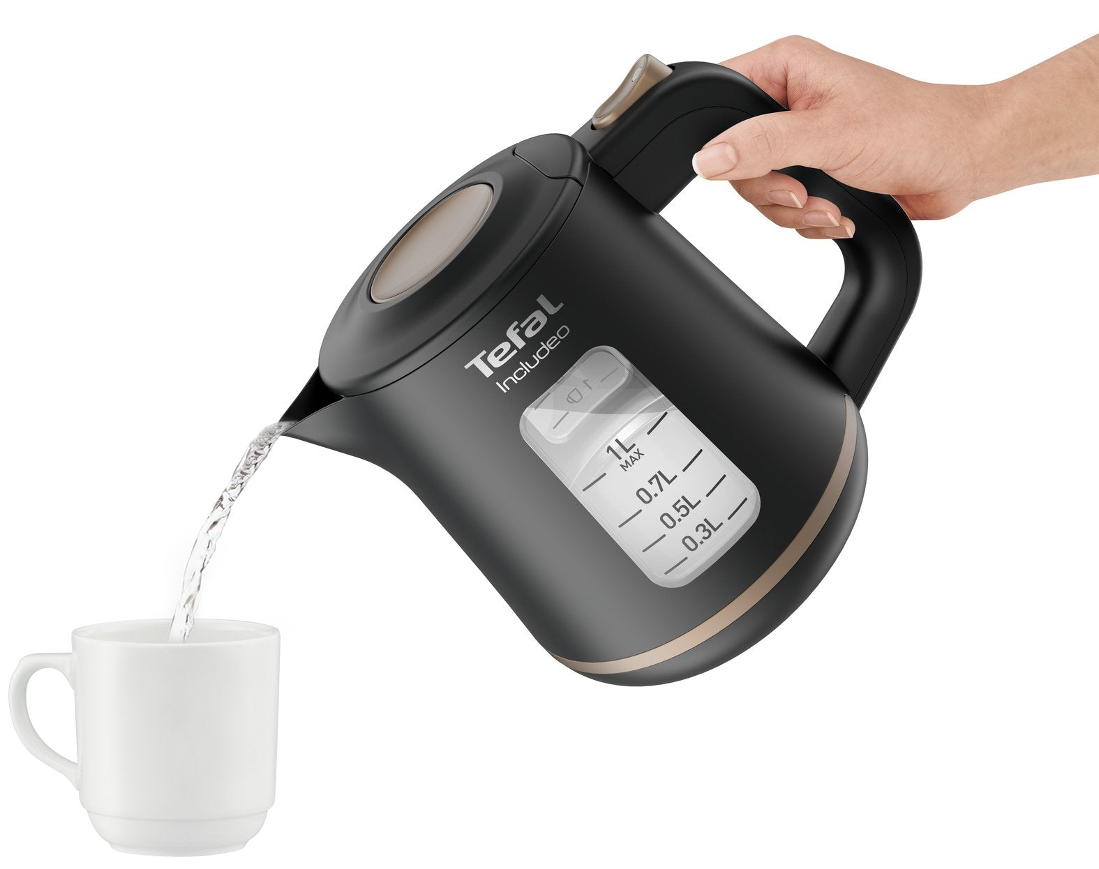 Tefal Includeo Ki5338 Tetera Eléctrica 1 L 2400 W Negro