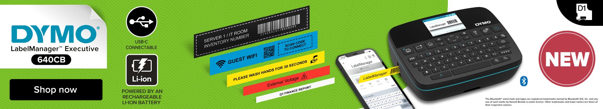 EAN 3026982021045 - DYMO LabelManager LabelWriter 640CB Portable & Rechargeable Label Maker with Dual Connectivity - 2197370 imagen 5