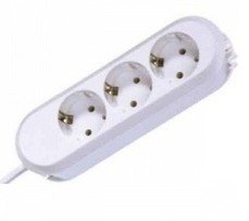 Bachmann Smart 3x Cable De Alimentación Regleta De 3 M (388.271) Blanco