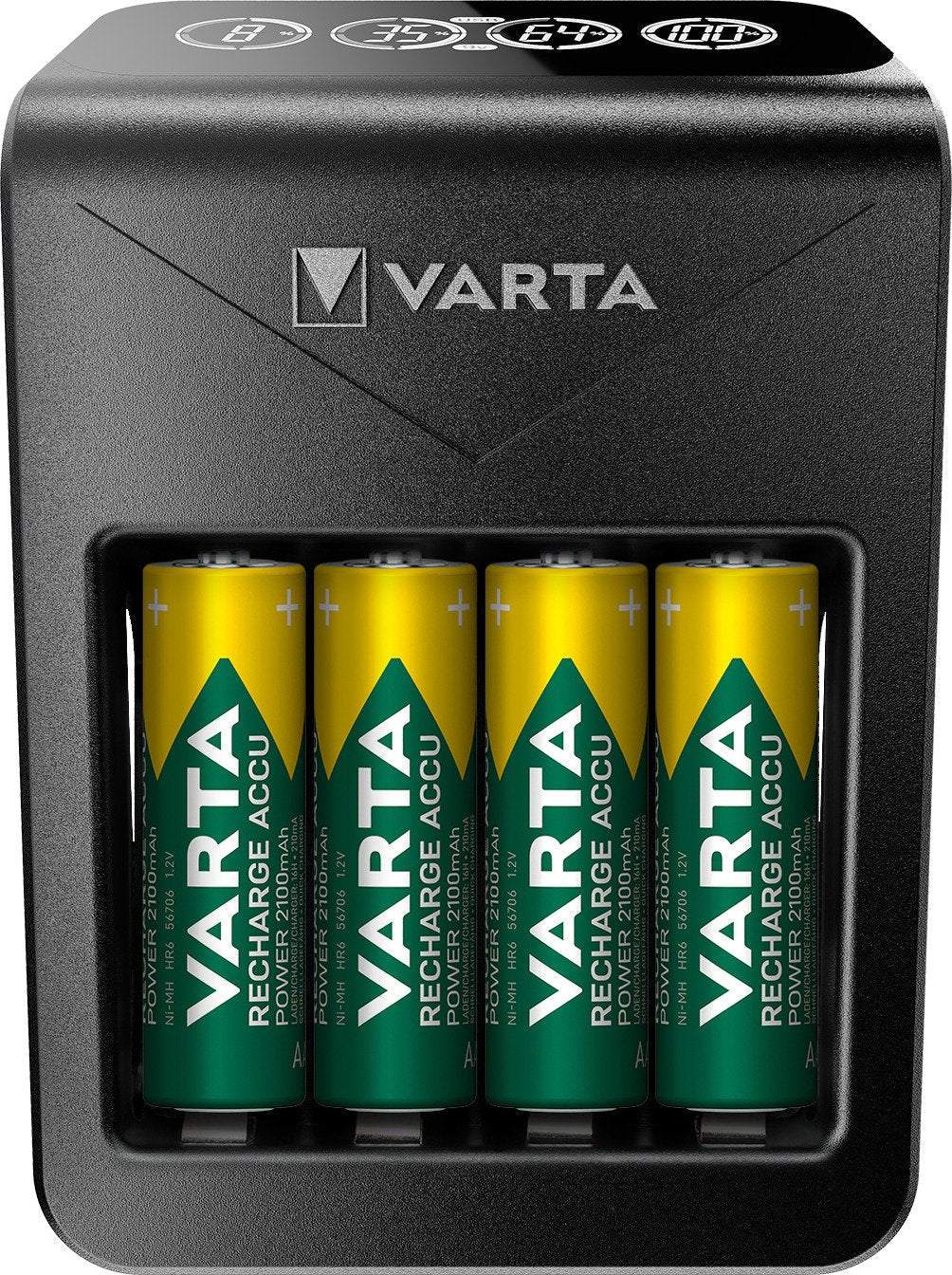Varta Lcd Pug Cargador + . 4 Pilas 2100 Mah Aa