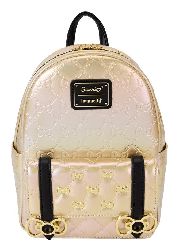 EAN 0671803530416 - Loungefly 50th Anniversary mochila City backpack Oro Cuero vegano imagen 1