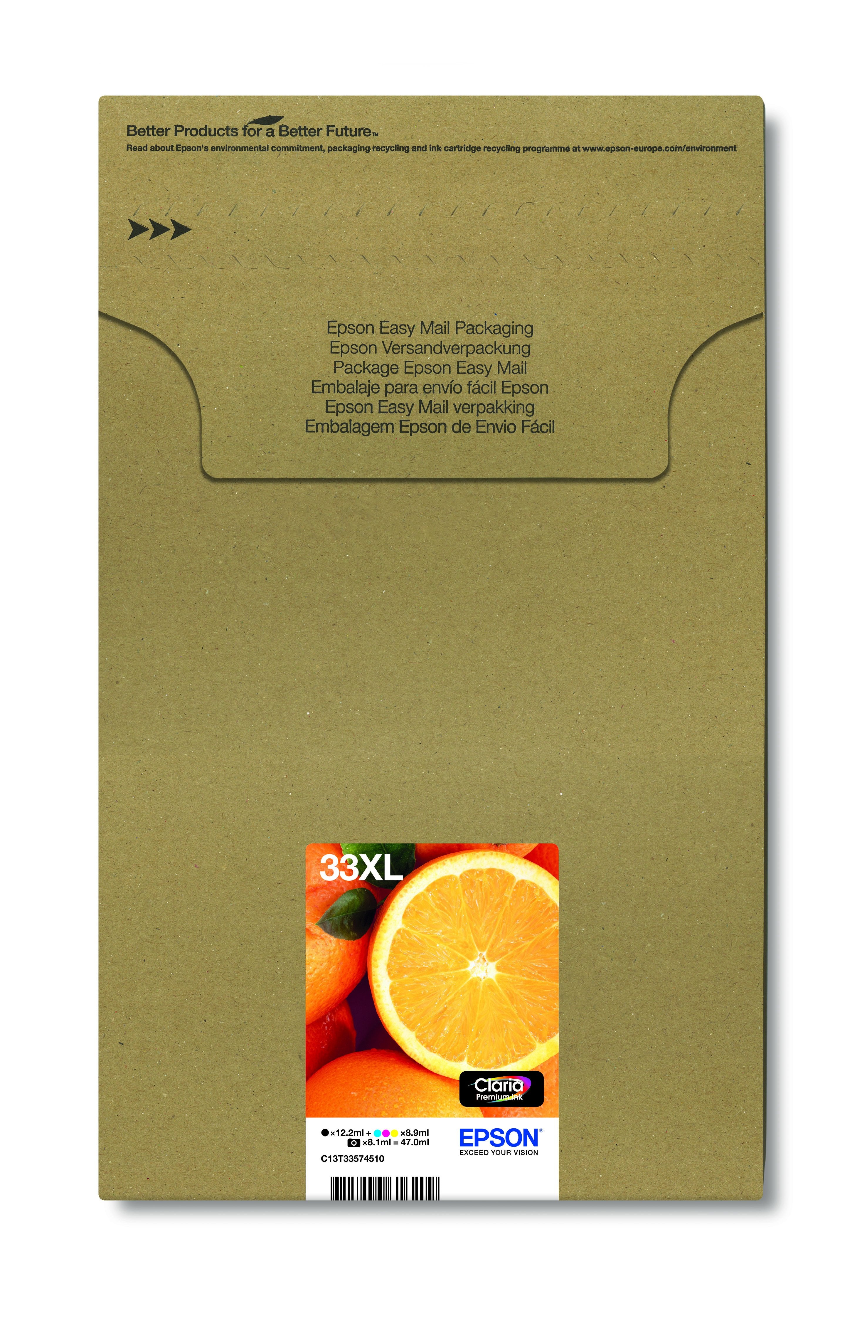 EAN 8715946616209 - Epson Oranges C13T33574510 cartucho de tinta 1 pieza(s) Original High (L) Yield Negro, Foto negro, Cian, imagen 2