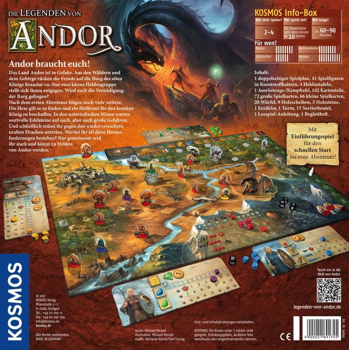 Kosmos The Legends Of Andor, Juego Conocedor De Juegos De Mesa Del Año 2013 691745