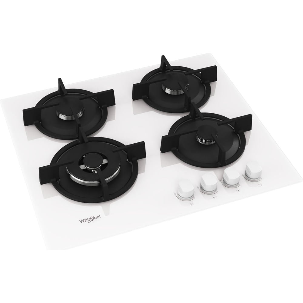 EAN 8003437605567 - Whirlpool AKT 625/WH Negro, Blanco Integrado 60 cm Encimera de gas 4 zona(s) imagen 4