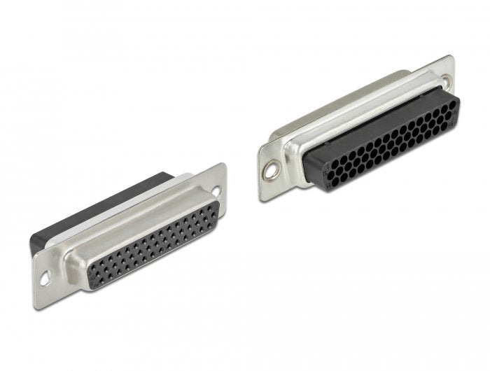 D-Sub Hd 44 Pin Crimp Buchse Zu 2 X Rj45 Buchse Mit Montagesatz Beige