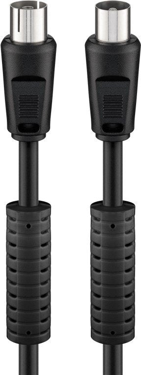 EAN 4040849507281 - Goobay 50728 cable coaxial 1,5 m Negro imagen 1