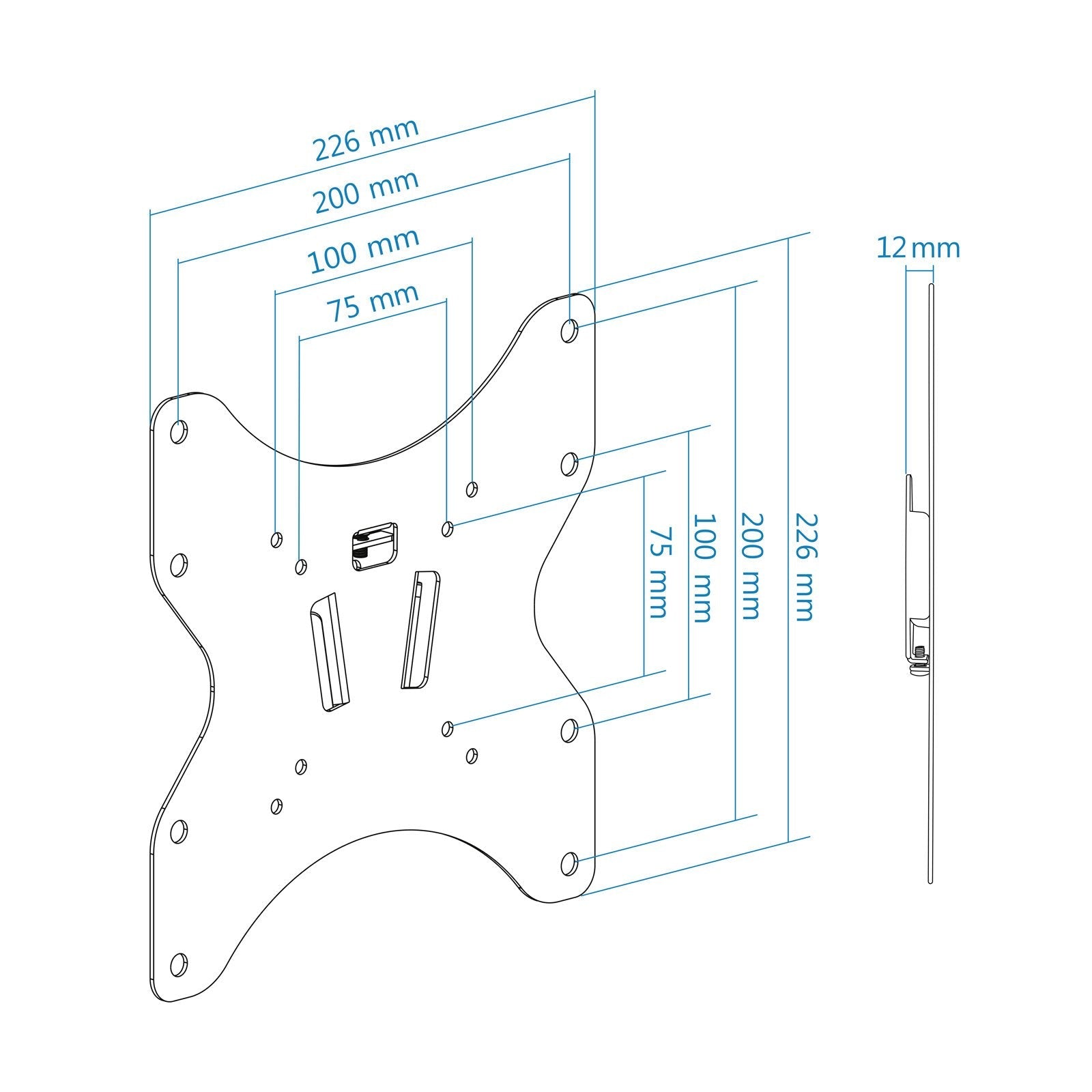 Tooq Soporte Fijo De Pared Para Tv De 23"-42" - Peso Max 35kg - Vesa 200x200mm - Negro