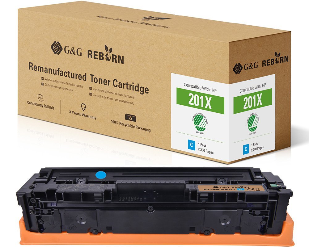 G&G Reborn-Toner Compatible Con Hp 201x, Cf401x