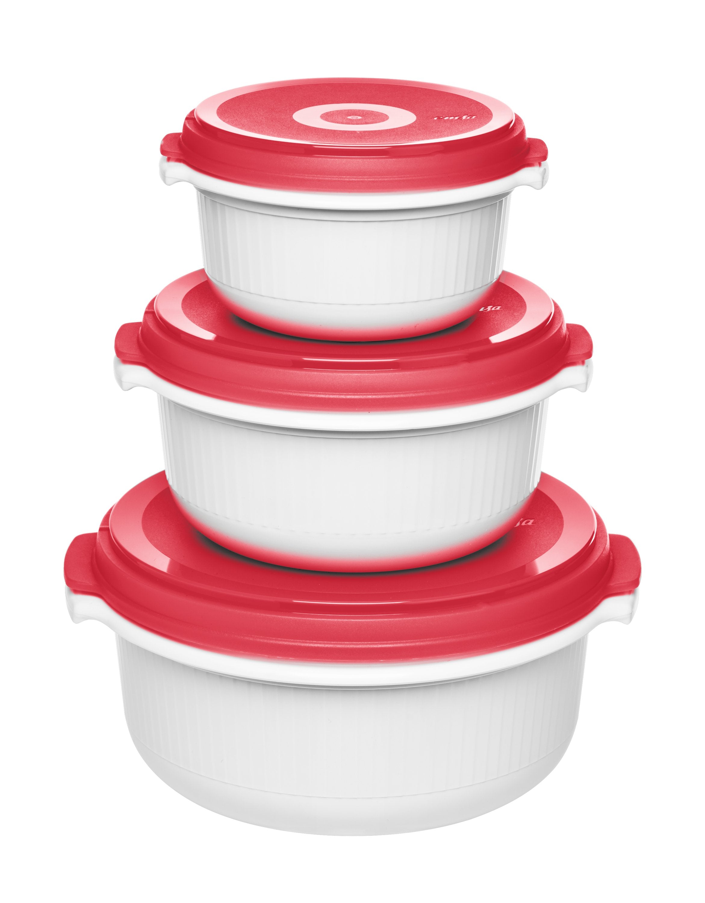 EAN 4009049461243 - EMSA 518999 recipiente de almacenar comida Rojo, Blanco 3 pieza(s) imagen 1