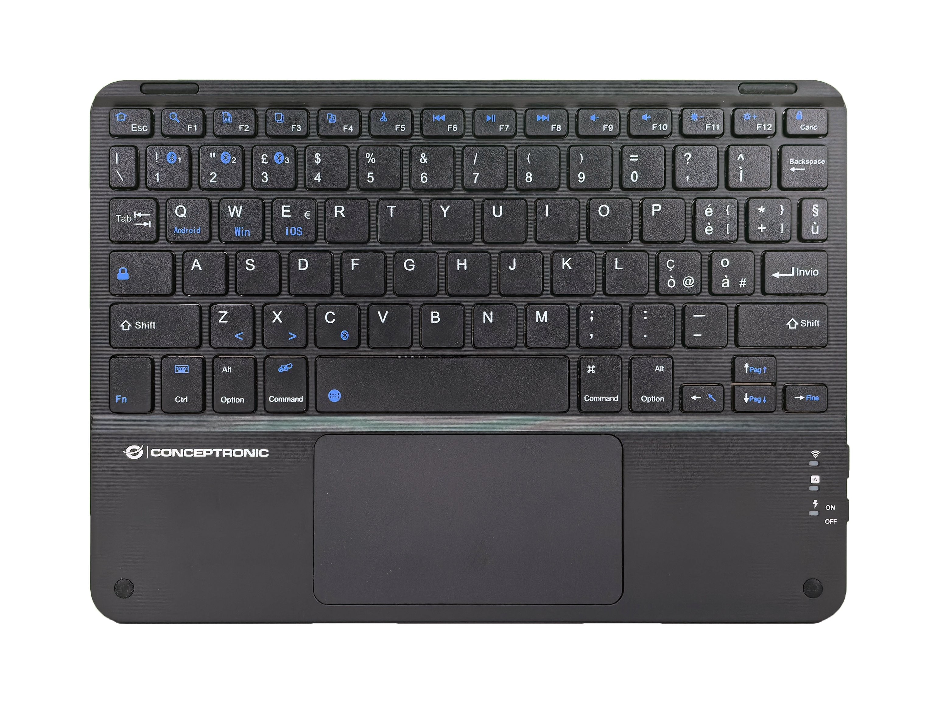 EAN 4015867238868 - Conceptronic TOBIN01BIT teclado Universal Bluetooth QWERTY Italiano Negro imagen 1