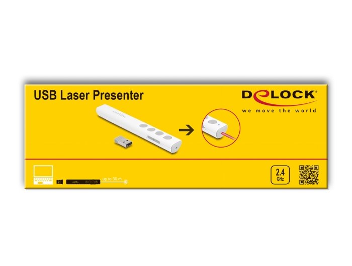 Delock 64251 Presentador Láser Usb Blanco