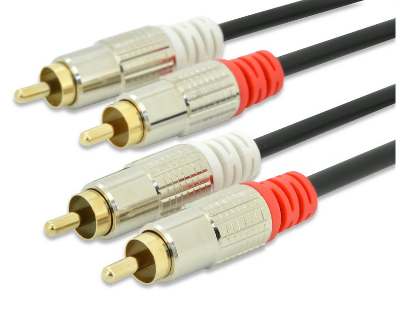 Ednet 2.5m Rca X 2 M/M Cable De Audio 2,5 M 2 X Rca Negro