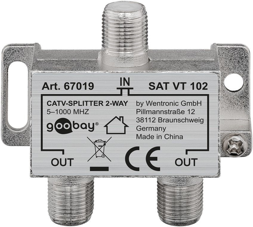 Catv-Splitter 2-Way - Splitter For Catv Devices 5-1000 Mhz