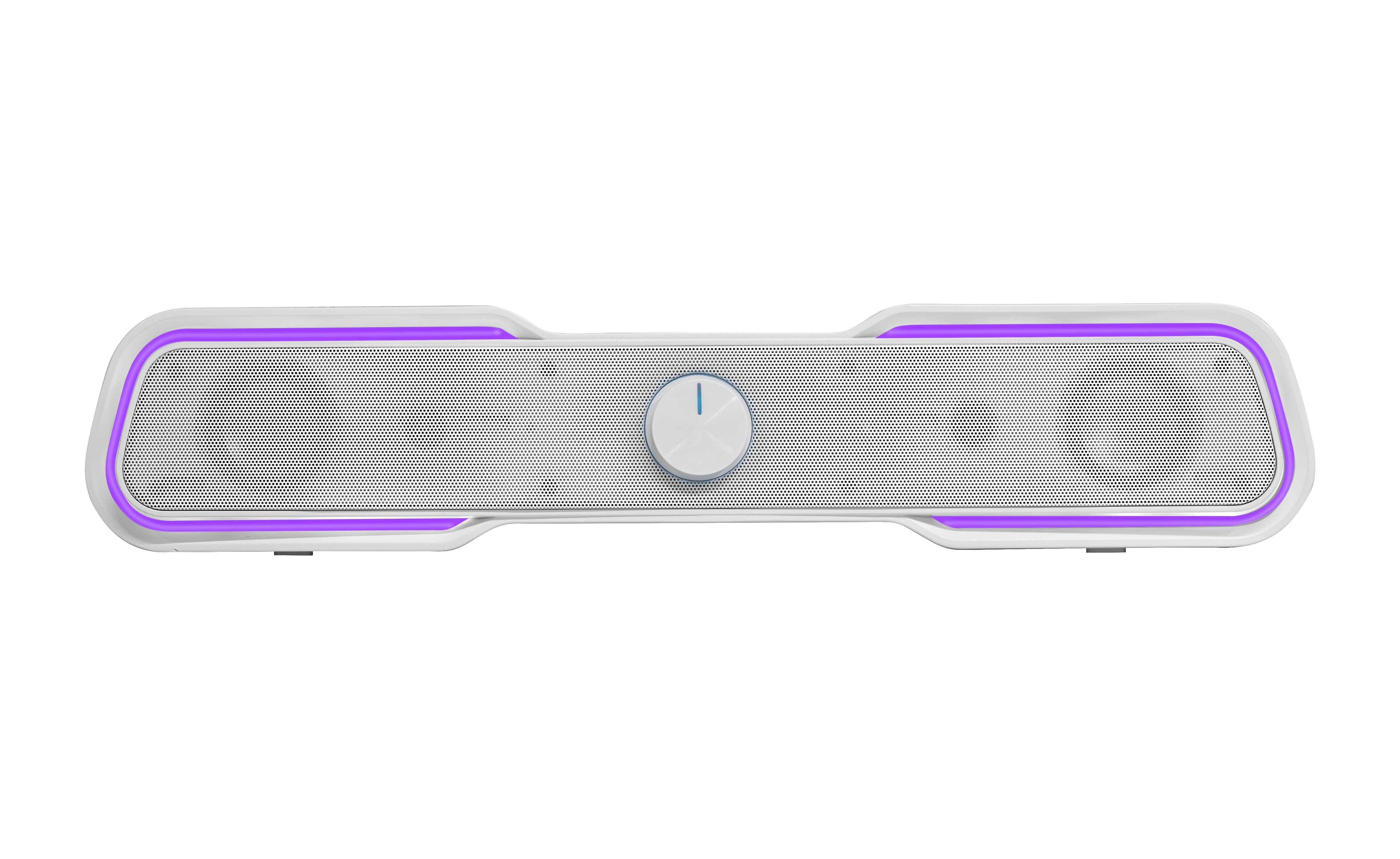 Barra De Sonido Con Bluetooth Mars Gaming Msbx 10w 2.0 Blanca