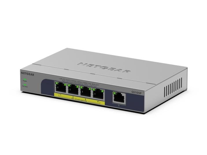 EAN 0606449174694 - NETGEAR GS105P No administrado Gigabit Ethernet (10/100/1000) Energía sobre Ethernet (PoE) Montaje en par imagen 3