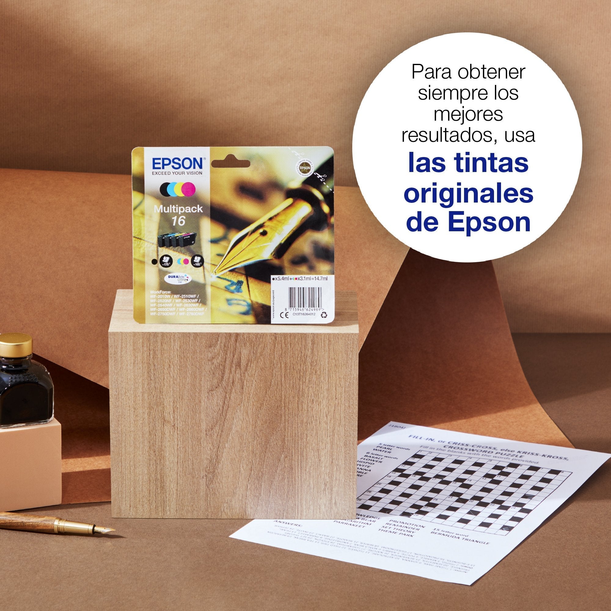 Epson Pen And Crossword Cartucho 16xl Amarillo (Etiqueta Rf)