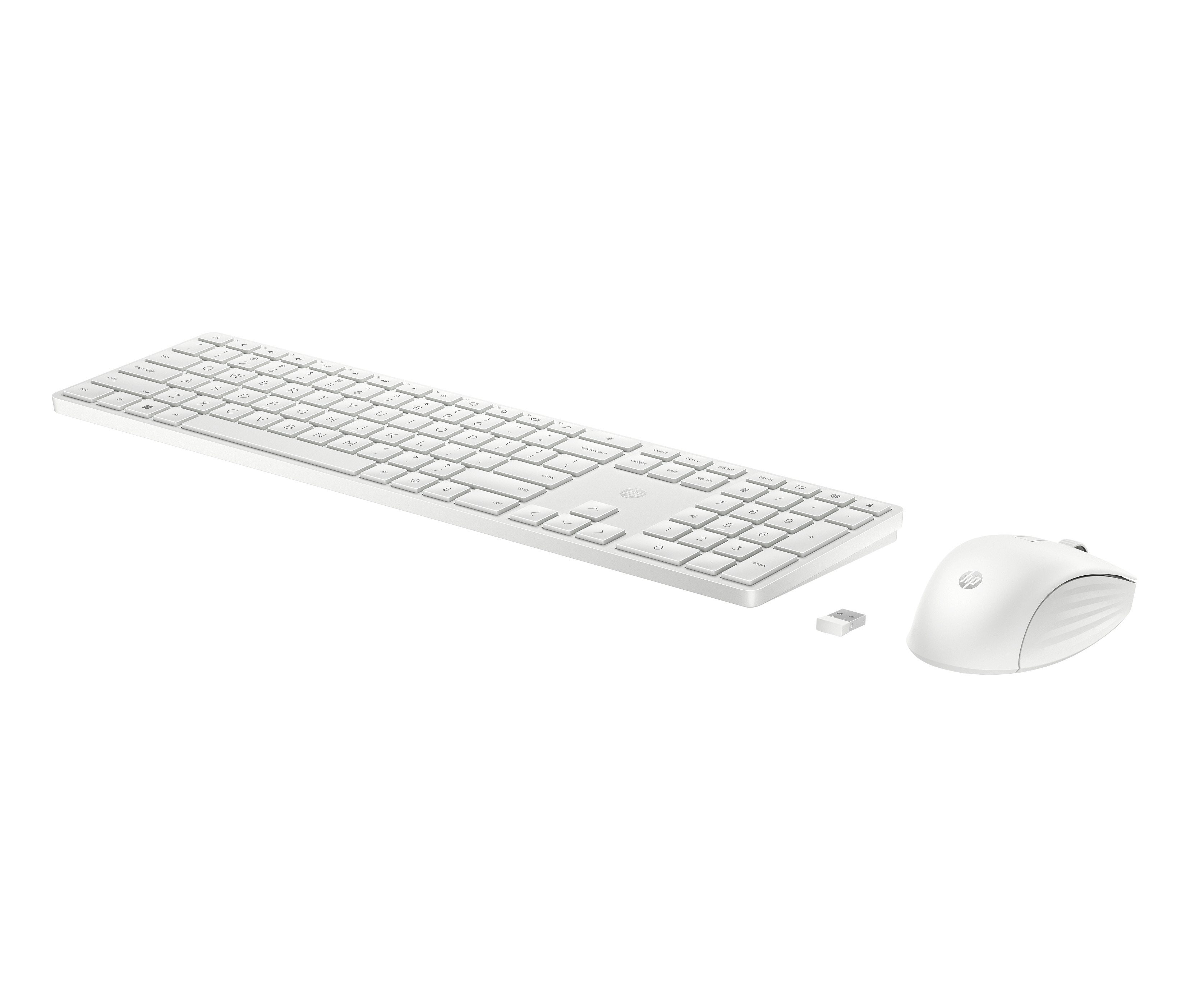 EAN 0197497587586 - HP 655 Wireless Keyboard and Mouse Combo White teclado Ratón incluido Universal RF inalámbrica + USB Blan imagen 1