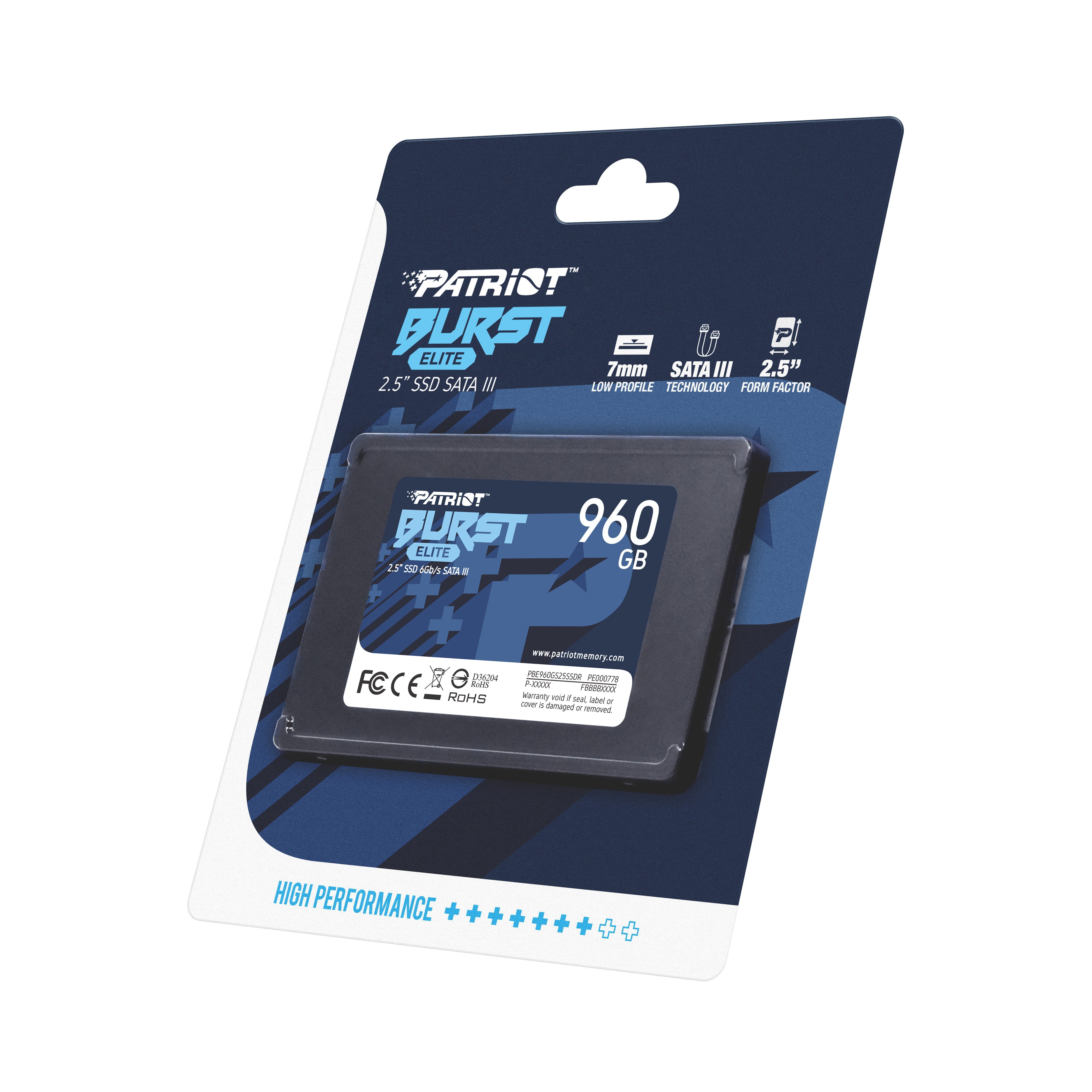 EAN 0814914027769 - Patriot Memory Burst Elite 960 GB 2.5" Serial ATA III imagen 8