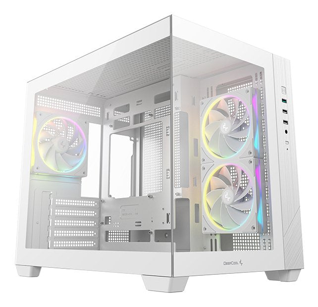 Caja Pc Deepcool Cg330 3f Wh Micro Atx Mini Tower Blanco