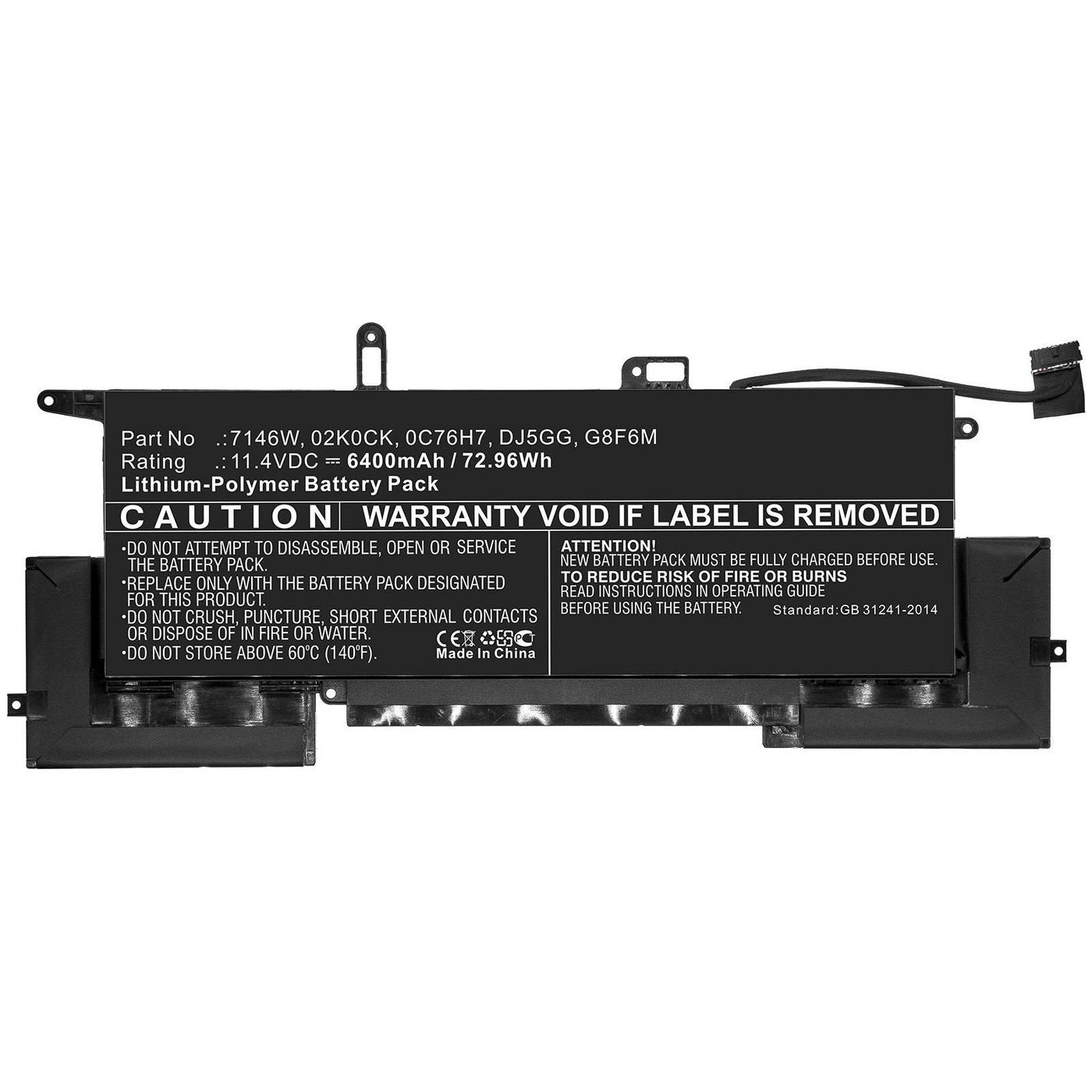 Coreparts Mbxde-Ba0204 Refacción Para Notebook Batería