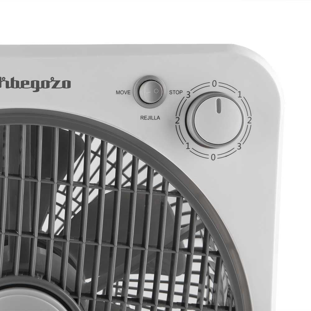 Ventilador De Suelo Orbegozo Box Fan Bf 0138 40w 6 Aspas 30cm 3 Velocidades