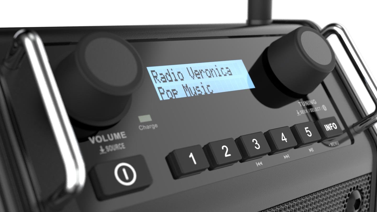 EAN 8719689465193 - Perfectpro DABPRO Portátil Digital Negro imagen 3