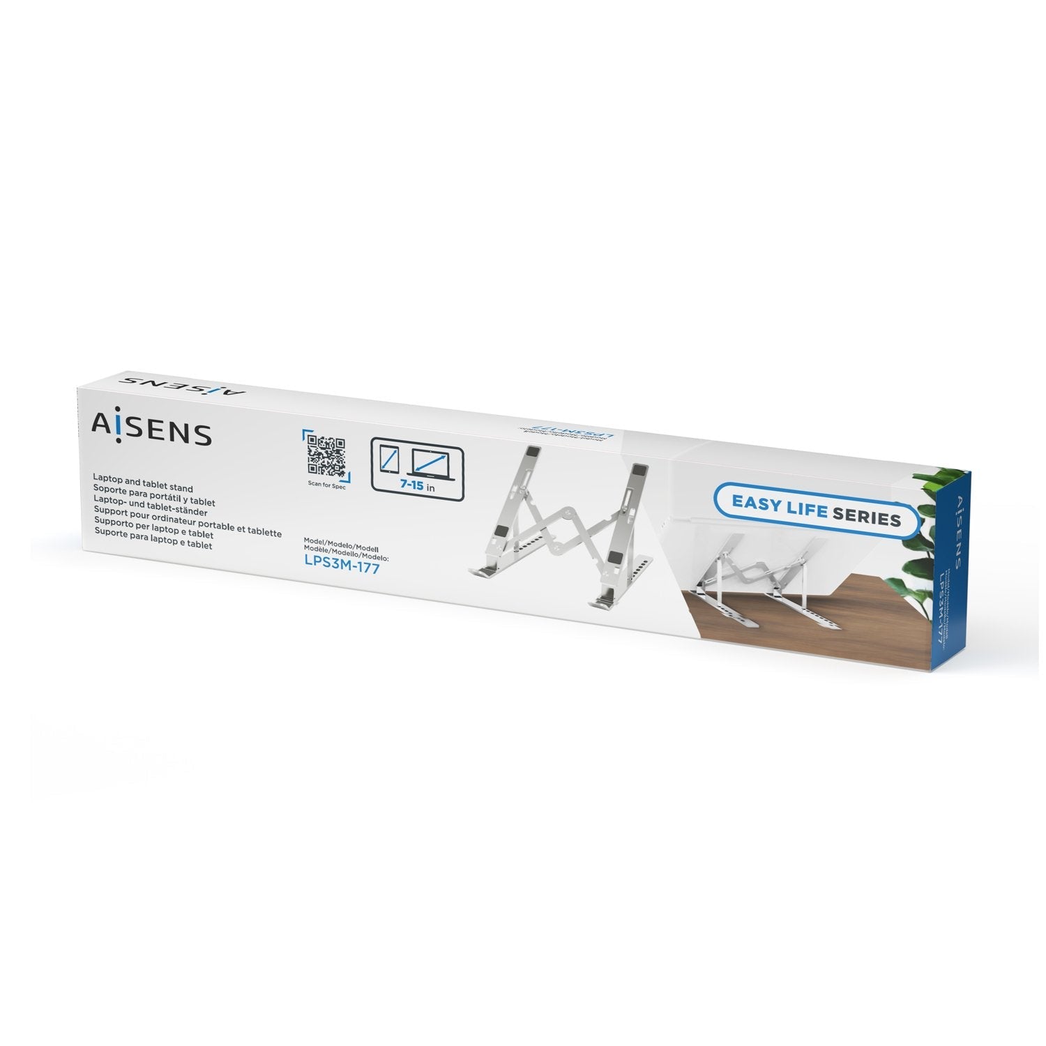 EAN 8436574708806 - AISENS LPS3M-177 soporte para ordenador portátil Soporte para ordenador portátil y tableta 38,1 cm (15") imagen 4