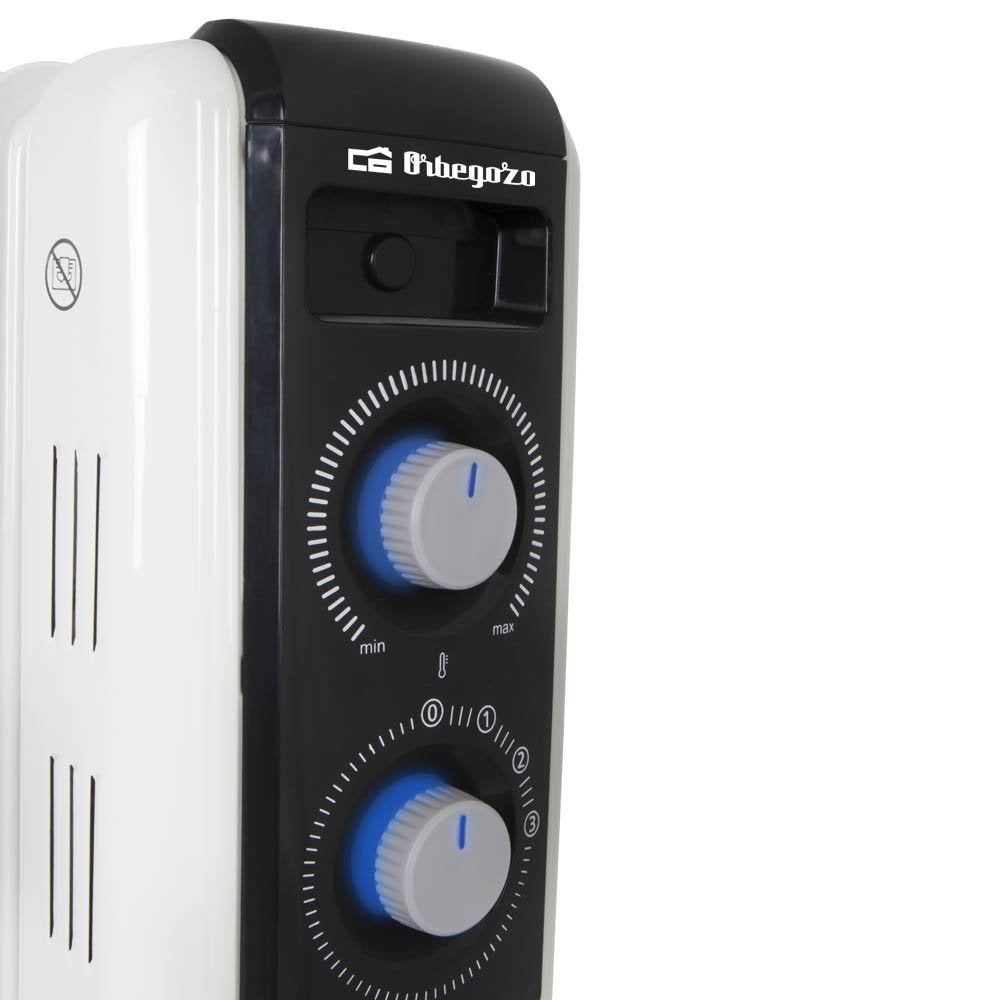 EAN 8436044536991 - Orbegozo RF-1000 calefactor eléctrico Interior Negro, Blanco 1000 W Radiador de aceite eléctrico imagen 3