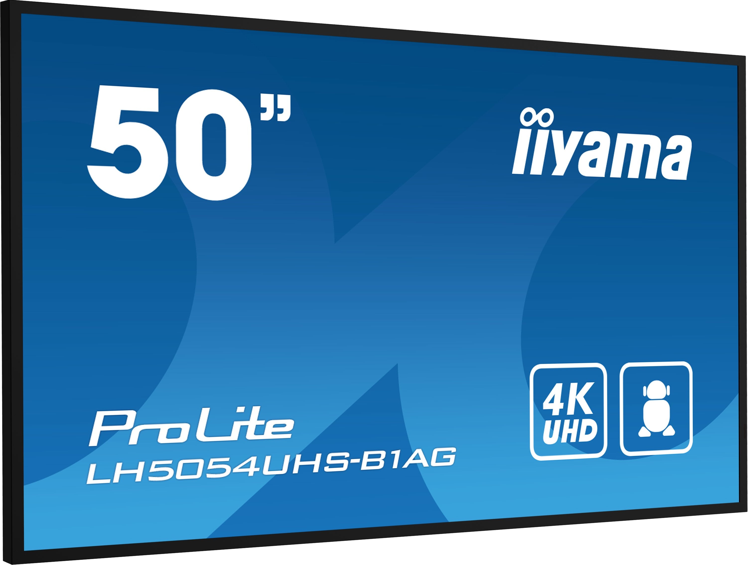 Iiyama 50 Lcd 4k Black Lh5054uhs-B1ag
