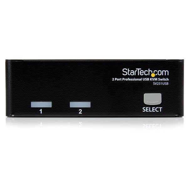 Startech Conmutador Switch Profesional Kvm 2 Puert
