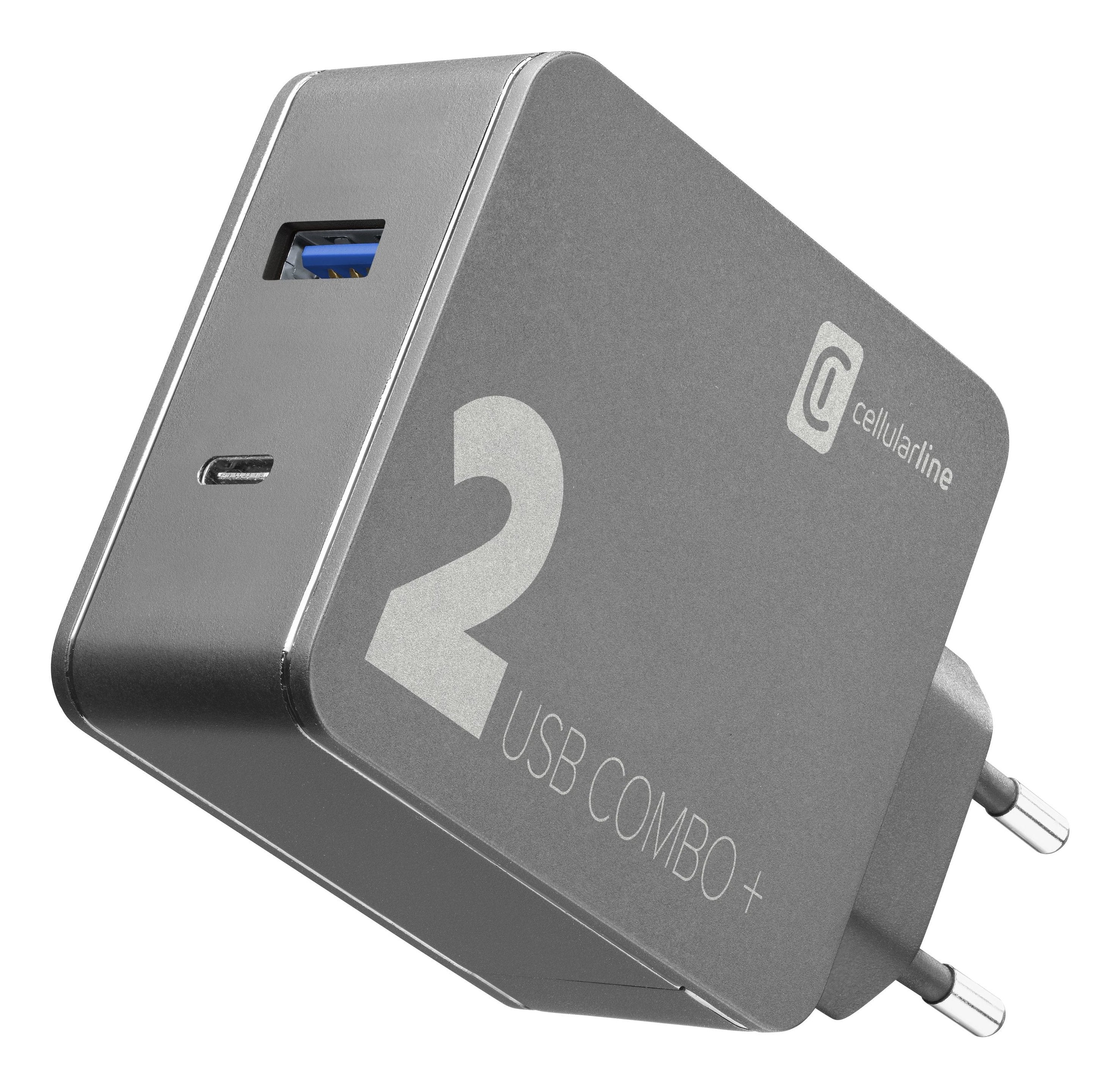 Cellularline Multipower 2 Combo Plus 48 W. 1xusb-C 45w. 1xusb
